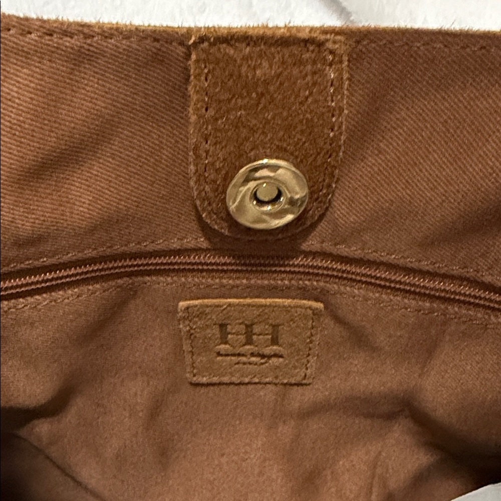 Haute Hippie Tan Suede Hobo Bag with Fringe - Picture 9 of 9